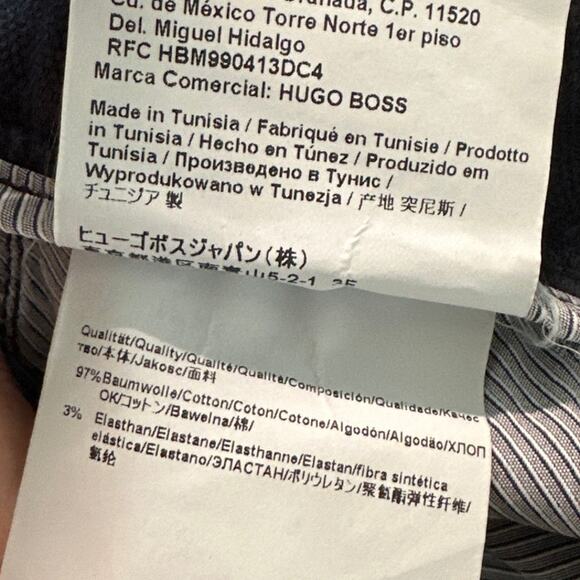 BOSS Hugo Boss Men's Navy/Black Stretch Jeans, 33/32, GUC - Picture 5 of 9